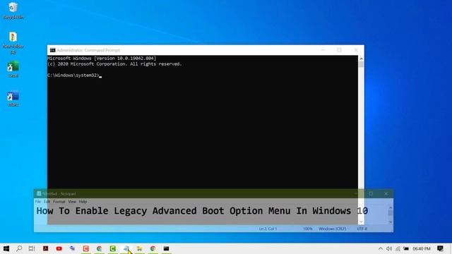 How To Enable Legacy Advanced Boot Option Menu In Windows 10 смотреть онлайн