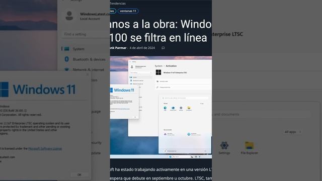 Microsoft ya estaría planeando el lanzamiento de #Windows11 LTSC смотреть онлайн
