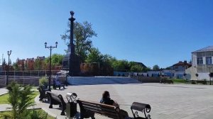 Прогулка по центру города Малоярославец Калужской обл..