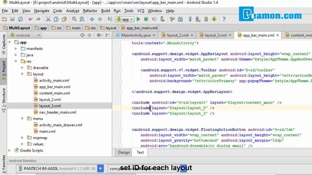 How to control multiple layout with navigation in android - Peamon.com смотреть онлайн