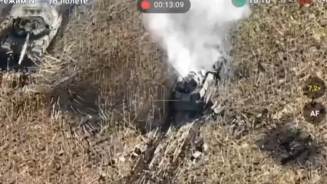 Танк ВСУ уничтожает БТР-82 ВС РФ двуями выстрелами в упор, но потом сам был уничтожен 👌 смотреть онлайн