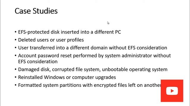 Windows Encrypted File System efs data recovery Guide 2021 смотреть онлайн
