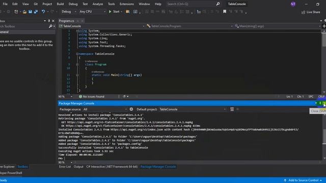[C#] How to show Table in Console Window смотреть онлайн