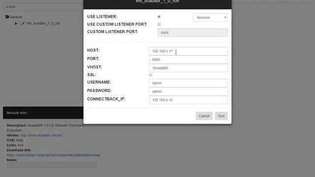 ScadaBR 1.0 CE Remote Command Execution exploit video смотреть онлайн