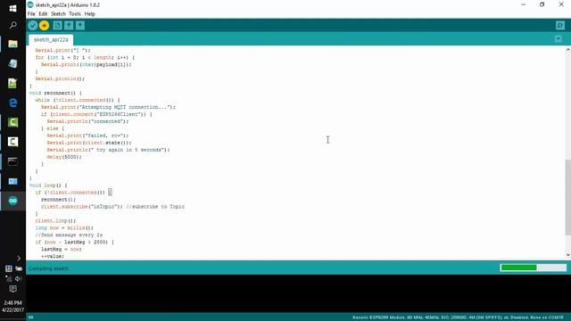 Arduino, ESP8266 MQTT Client смотреть онлайн
