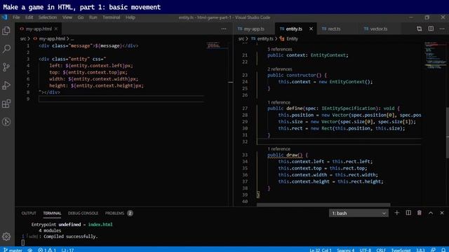 Live coding: Make a game in HTML, part 1 смотреть онлайн