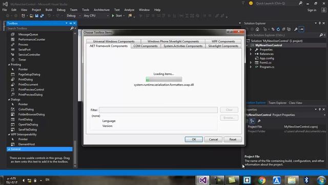 How to create a User Control in C# Visual Studio 2015 смотреть онлайн