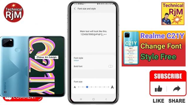 How To Change Font Style Realme C21Y | How To Download Font Style Realme C21Y | font style change смотреть онлайн