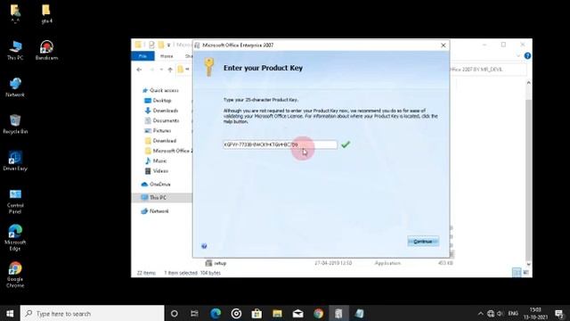 Microsoft Office 2007 Enterprise Highly Compressed 500MB  No Part