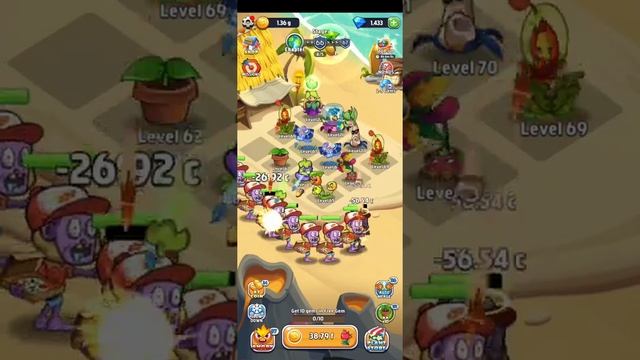 Merge Plants - Zombie Defense || Stage 66 || Android Gameplay смотреть онлайн