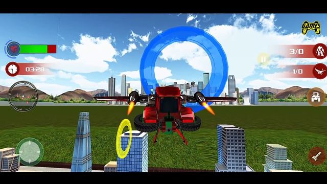 Flying Tractor Robot Transform War: Robot Transformation Games - Android Gameplay 1080p60 смотреть онлайн