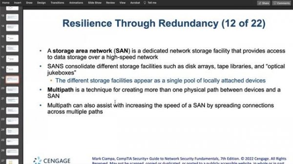 CompTIA Security+ Guide to Network Security Fundamentals Module 14: Cybersecurity Resilience