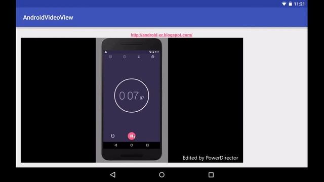 VideoView, play video from Internet - test on Nexus 7 running Android 5.1.1 смотреть онлайн