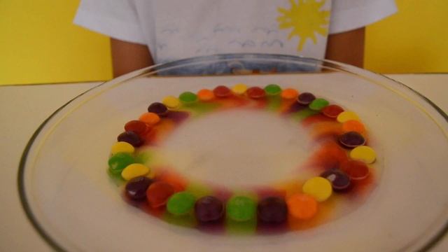 DIY с едой. Как сделать радугу из конфет Skittles смотреть онлайн