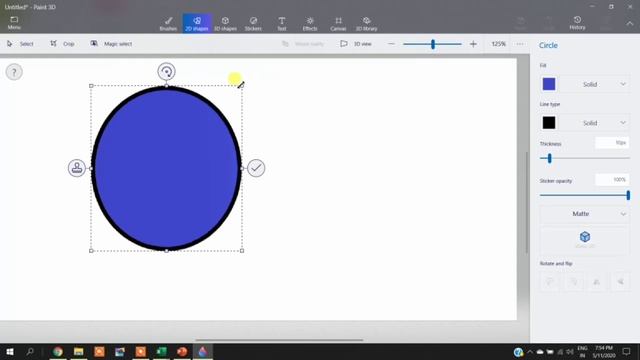 3D paint - 2D shapes смотреть онлайн