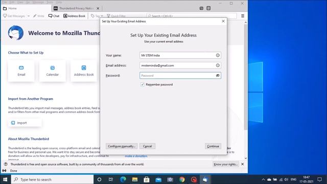 How to configure Mozilla Thunderbird ??| Free Email Client | Mr STEM India смотреть онлайн
