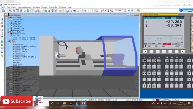 How to operate SSCNC Software model fanuc oitf. смотреть онлайн