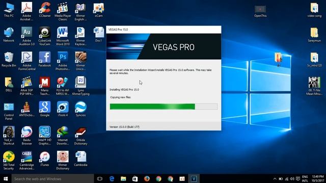 How to install Sony Vegas Pro 15 free full version (speak khmer) смотреть онлайн