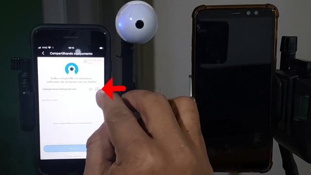Lâmpada câmera espiã wi-fi como compartilhar para outra pessoa aplicativo: V380 ou V380 Pro смотреть онлайн