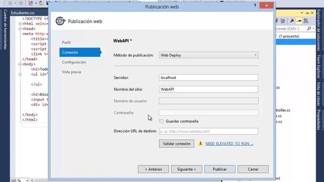 Publicación de una Web API смотреть онлайн