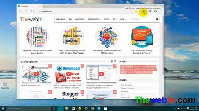 Windows 10 Snaptool Miscrosoft Edge Browsers W10 in Telugu Part3 смотреть онлайн