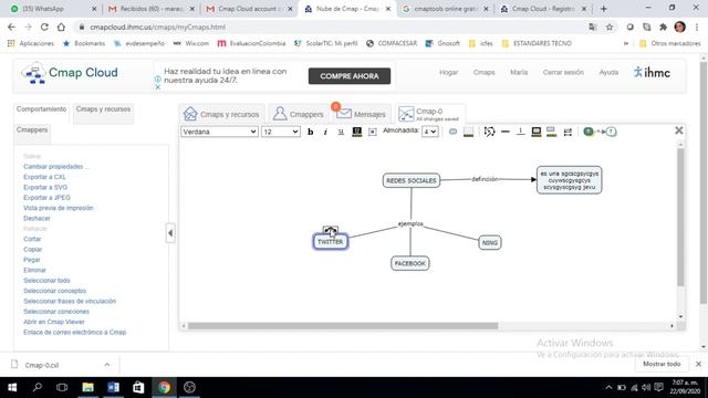 MAPAS CONCEPTUALES EN CMAP CLOUD смотреть онлайн