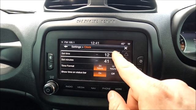 How to Change the Time & Date on a Jeep Renegade Clock - Tutorial смотреть онлайн