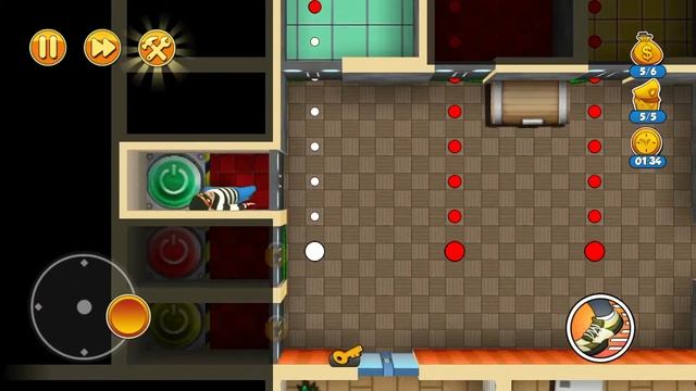 Robbery Bob 2: SEAGULL BAY Level 6 - 3 Stars , iOS/Android Walkthrough смотреть онлайн