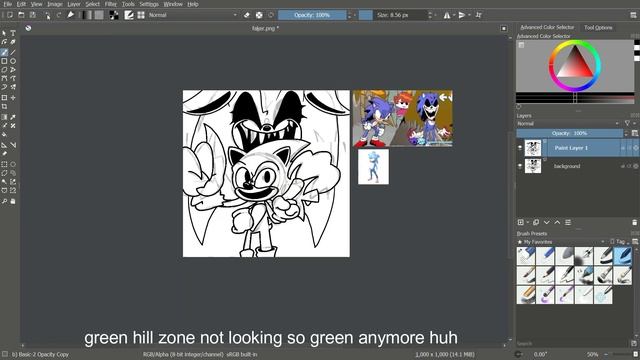 Faker Sonic Speedpaint