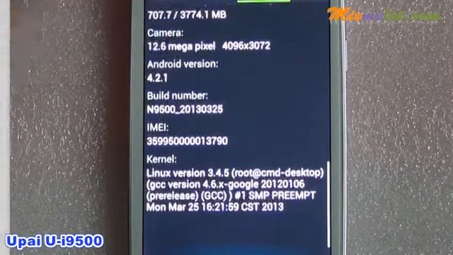 Upai U-i9500 S4 Quad Core 5.0inch Android 4.1 3G Smartphone смотреть онлайн