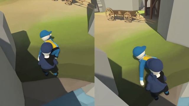 Human Fall Flat 03 The Castle Multiplayer Split-screen with my son AB смотреть онлайн