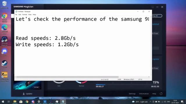 Samsung 980 NVMe SSD speedtest смотреть онлайн