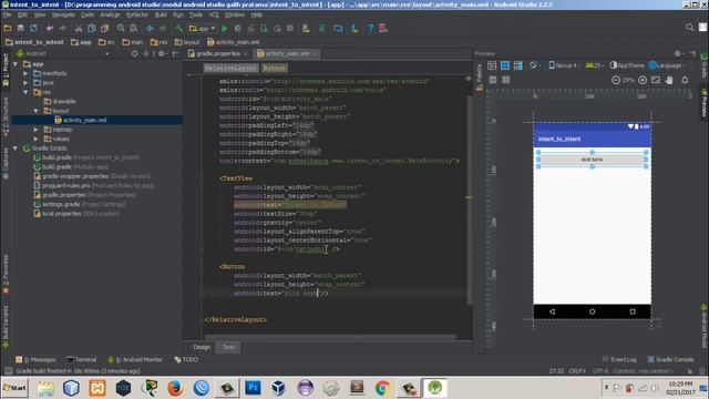 Tutorial Android Studio Bahasa Indonesia - INTENT TO INTENT смотреть онлайн