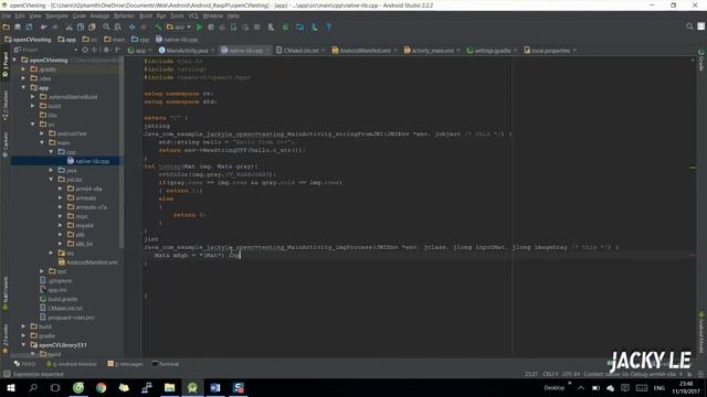 Create OpenCV C++ in Android Studio смотреть онлайн