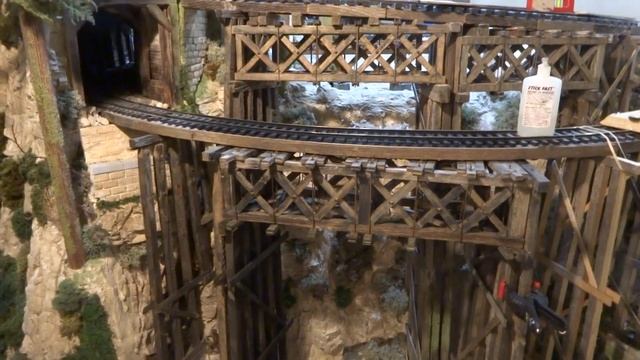 Finished with my 3 bridges high tall timbered trestle смотреть онлайн