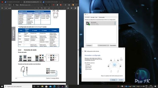 ATIVANDO CANAIS DE ÁUDIO 5.1 OU 7.1 DA PLACA MÃE | ASUS X570 TUF PLUS/BR смотреть онлайн