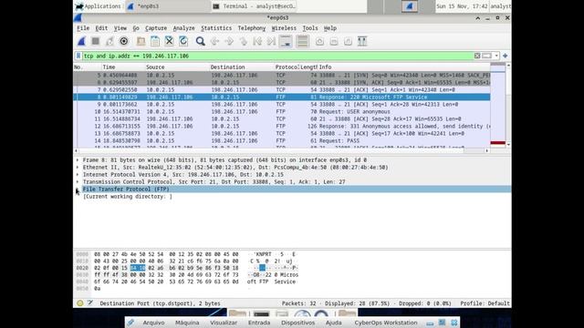CyberOps Associates v1.0 - Lab - Using Wireshark to Examine TCP and UDP Captures смотреть онлайн
