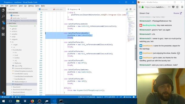 Integrate Microsoft.Caboodle with ReactiveUI смотреть онлайн