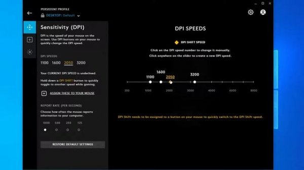 How to change mouse DPI and set DPI Shift in Logitech G Hub | G102