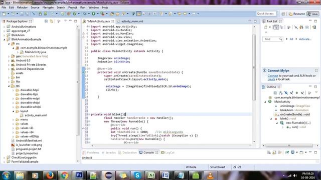 How to do blink animation on android using xml смотреть онлайн