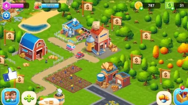 Farm City : Farming & City Building (Gameplay Android)