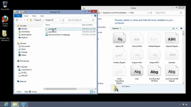 04. Windows 8 Managing Fonts 2013 смотреть онлайн