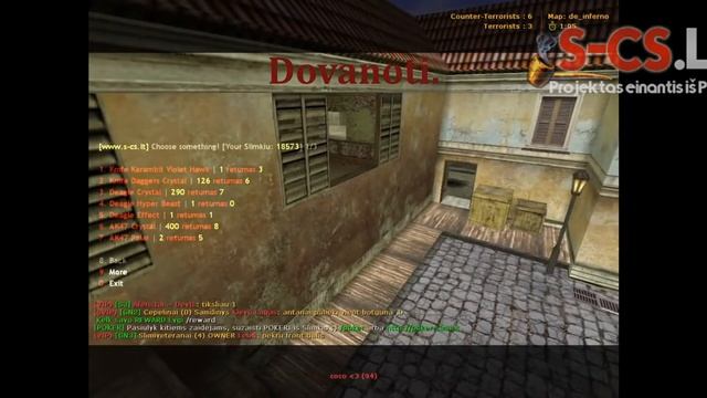 S-CS.lt Counter Strike 1.6 CSGO Serveris смотреть онлайн