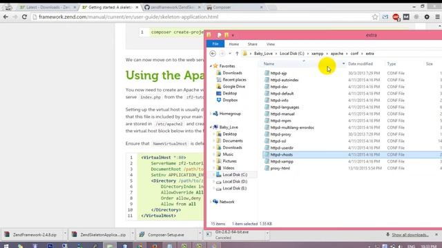 Install Zend 2 Framework + install the ZendSkeletonApplication with XAMPP смотреть онлайн