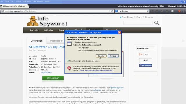 Eliminar barra de herramientas del navegador web (adwares toolbars) смотреть онлайн