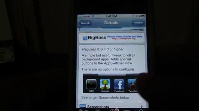 iPhone Task Manager To Kill All Apps At Once Cydia Tweak смотреть онлайн