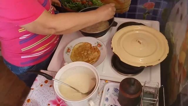 Блины с яблоком. Новый процесс-шаль . смотреть онлайн