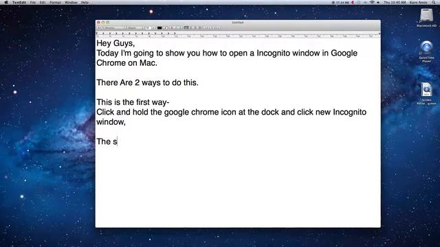 How to open New Incognito Window in Google Chrome on Mac. смотреть онлайн