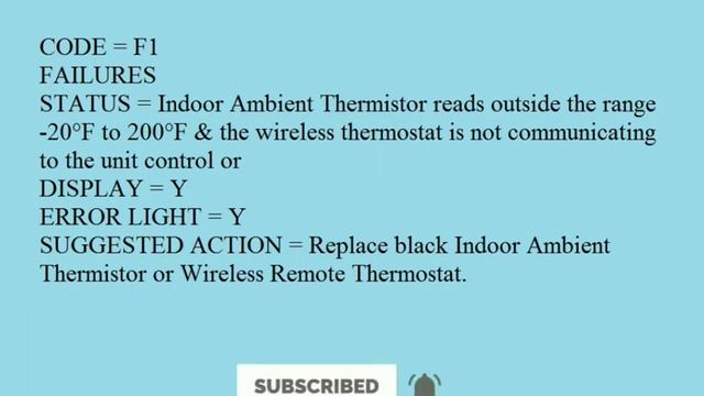 Amana PTAC R410A Sir Conditioner AC Error Code Update By All ERROR CODE смотреть онлайн