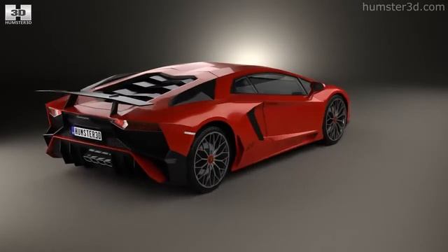 Lamborghini Aventador LP 750-4 Superveloce 2018 3D model by 3DModels.org смотреть онлайн
